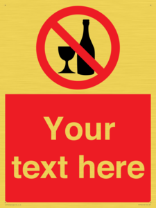 Custom prohibition no alcohol